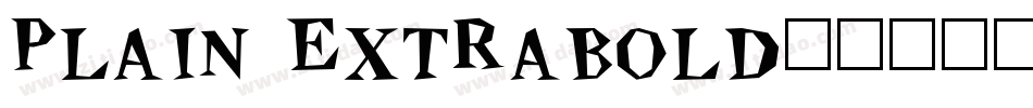 Plain Extrabold字体转换